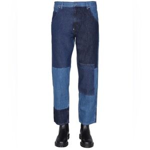Helmut Lang Pieced Tapered Jeans in Size 29